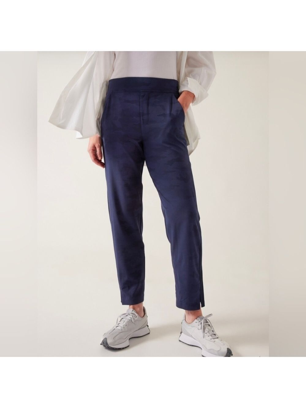 Athleta Blue Brooklyn Ankle Camo Pants Size 18